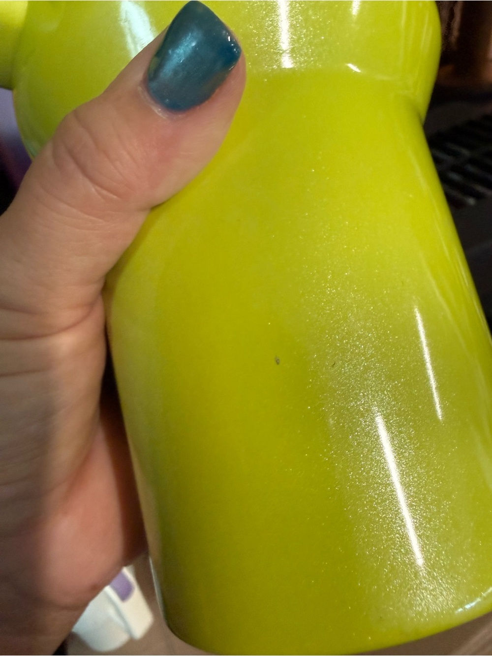 Stanley Neon Yellow Travel Tumbler with Handle and Straw - Picture 4 of 4